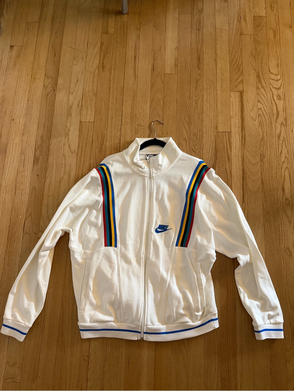 Nike White and Black Athletic Top